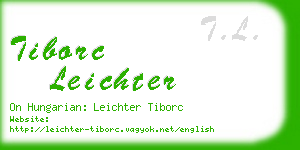 tiborc leichter business card